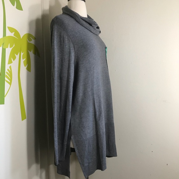 Adrianne Vittadini Gray Tunic Sweater Sz XL - Picture 2 of 8